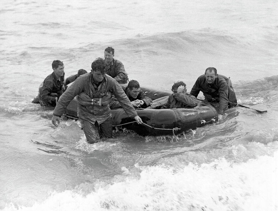 Transportation Photograph - D-Day Invasion #5 by Underwood Archives