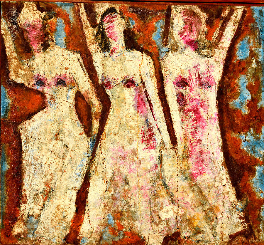 Oil Paintings Painting - Dance Dance And Dance by Anand Swaroop Manchiraju Oil Paintings Painting - Dance Dance And Dance by Anand Swaroop Manchiraju