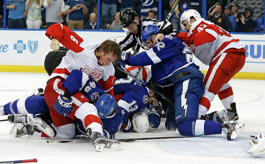 Detroit Red Wings V Tampa Bay Lightning #5 Photograph by Mike Carlson