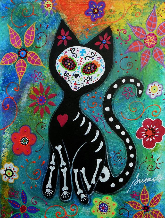 El Gato #5 Painting by Pristine Cartera Turkus
