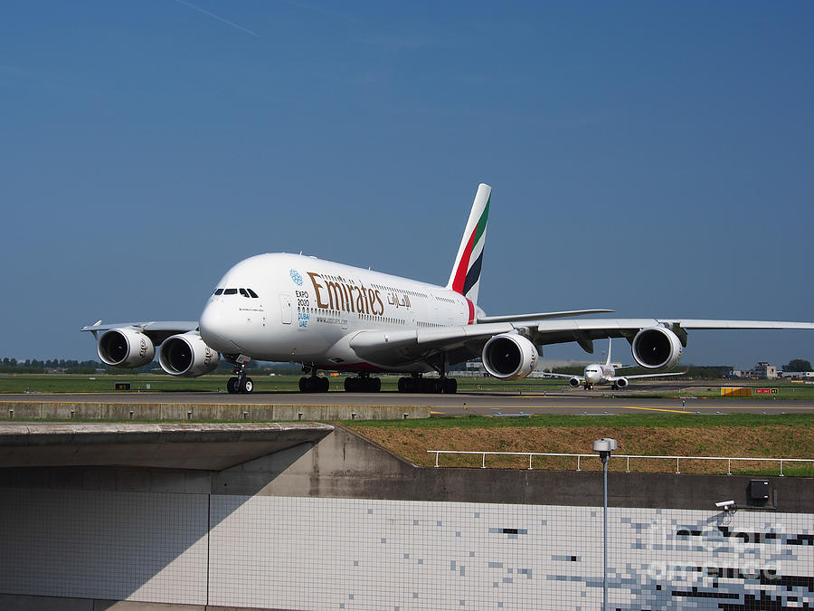 Emirates Airbus A380 #5 Photograph by Paul Fearn