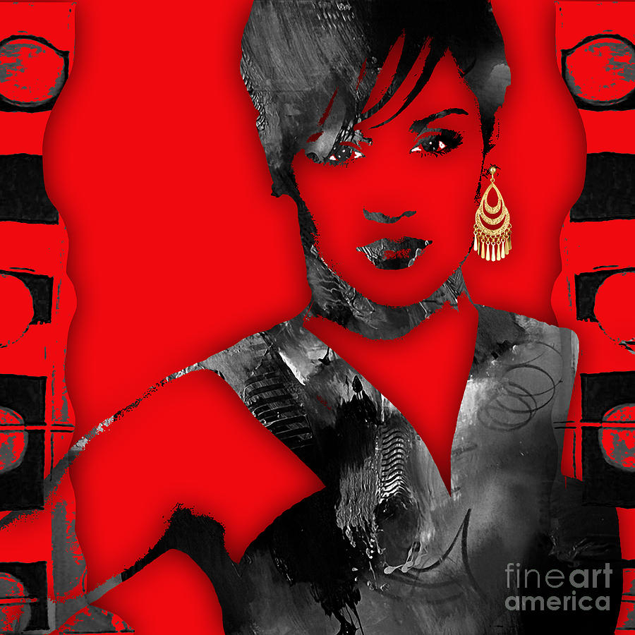 Actor Mixed Media - Empires Grace Gealey Anika Gibbons #5 by Marvin Blaine