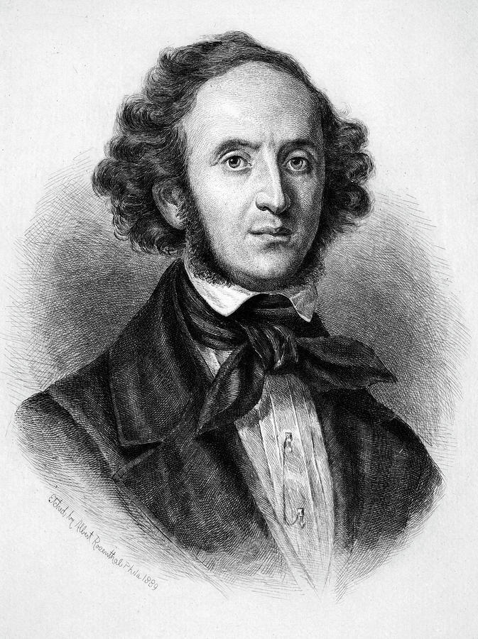 Felix Mendelssohn (1809-1847) #5 Painting by Granger