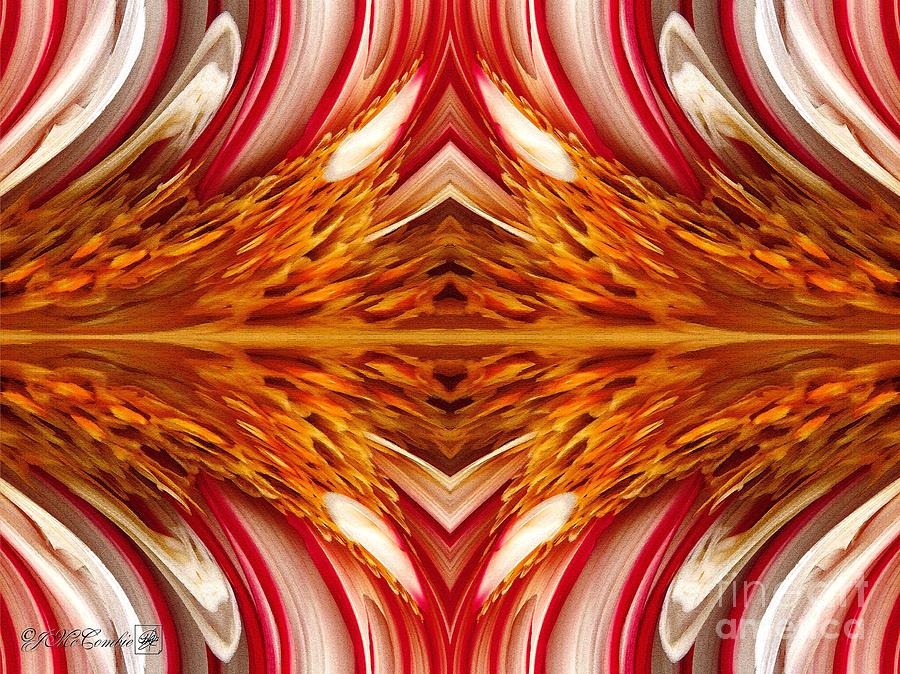 Fire And Ice Abstract #5 Painting by J McCombie