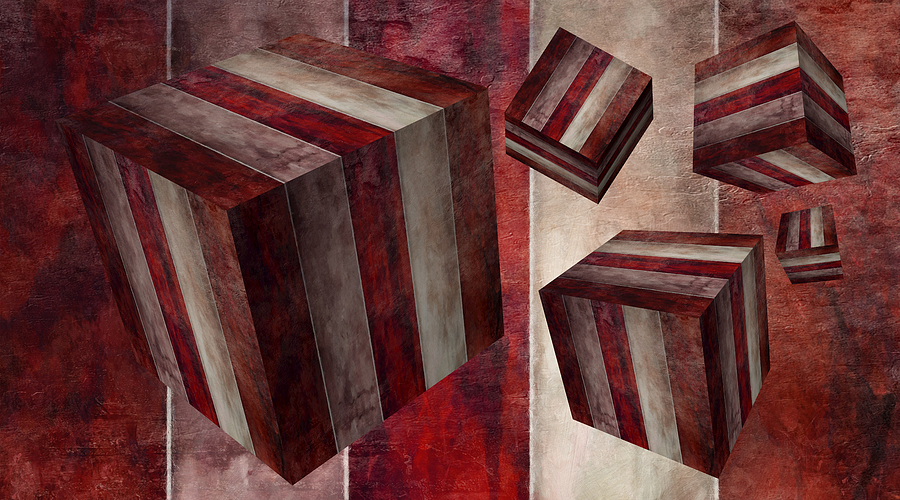 5 Fire Cubed Digital Art by Angelina Tamez