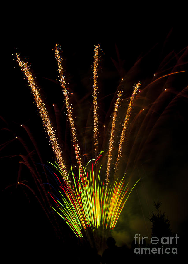 Salem Photograph - Fireworks #5 by M J