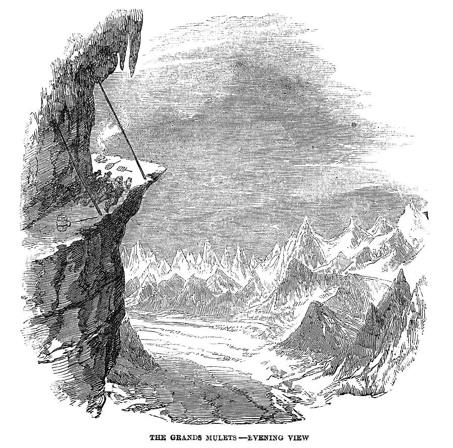 France Mont Blanc, 1851 #5 Painting by Granger France Mont Blanc, 1851 #5 Painting by Granger