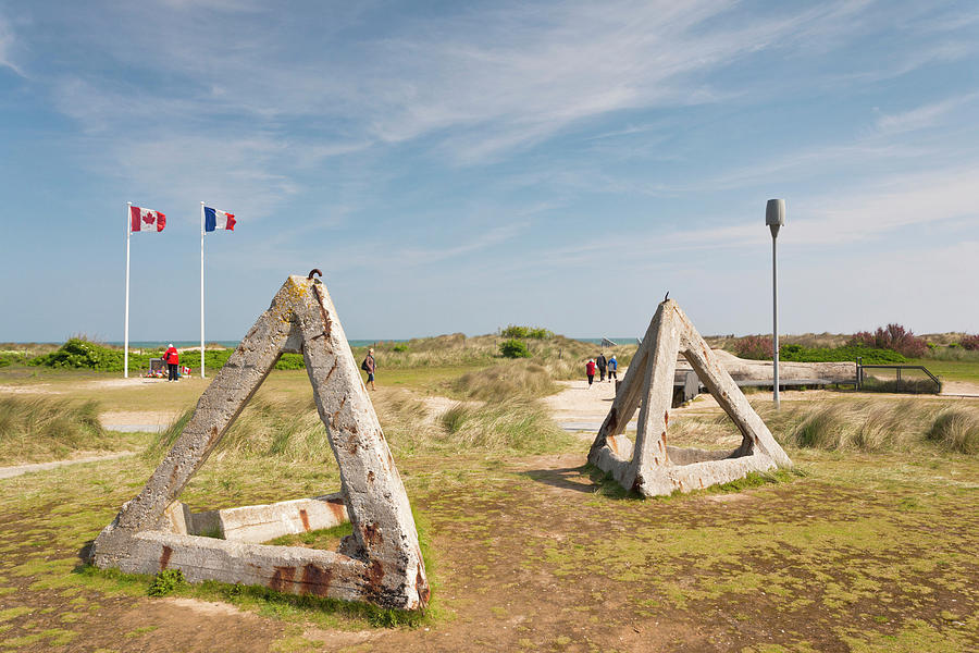 Beach Photograph - France, Normandy, D-day Beaches Area #5 by Walter Bibikow