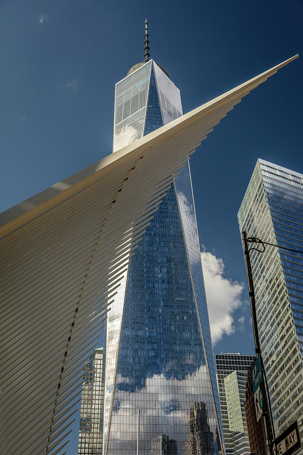 Architecture Photograph - Freedom Tower And Oculos - Seen #5 by Panoramic Images