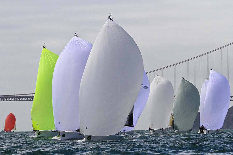 Gate Spinnakers #5 Photograph by Steven Lapkin