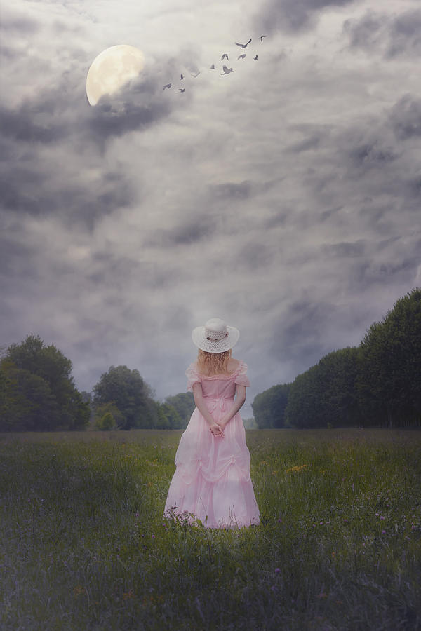 Vintage Photograph - Girl On Meadow #5 by Joana Kruse