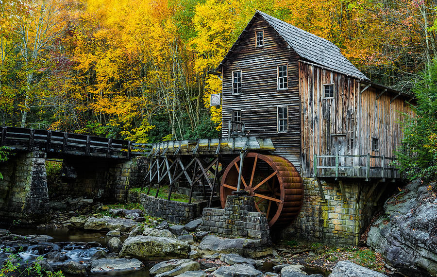 glade-creek-grist-mill-photograph-by-ron-caimano