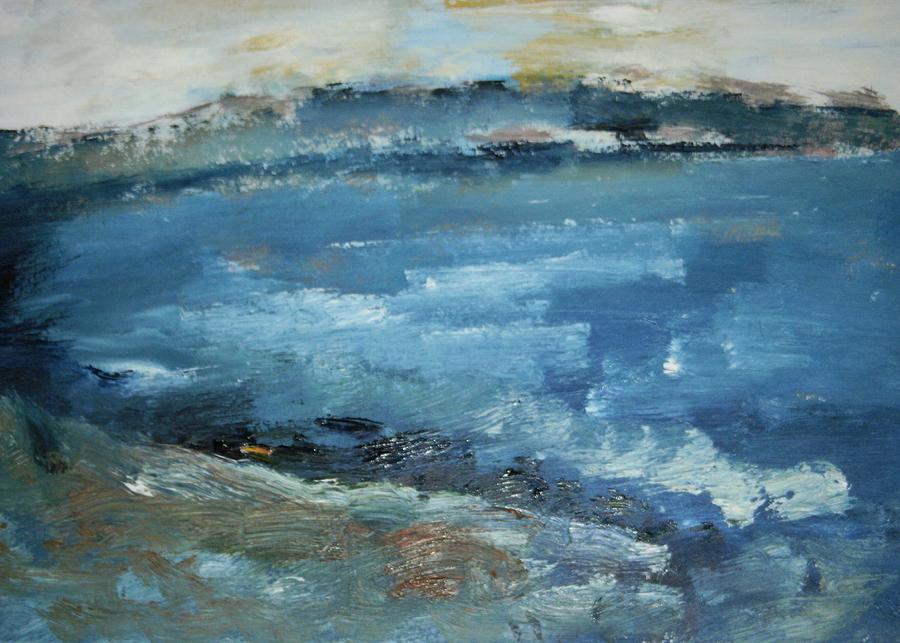 Half Moon Bay #5 Painting by Edward Wolverton