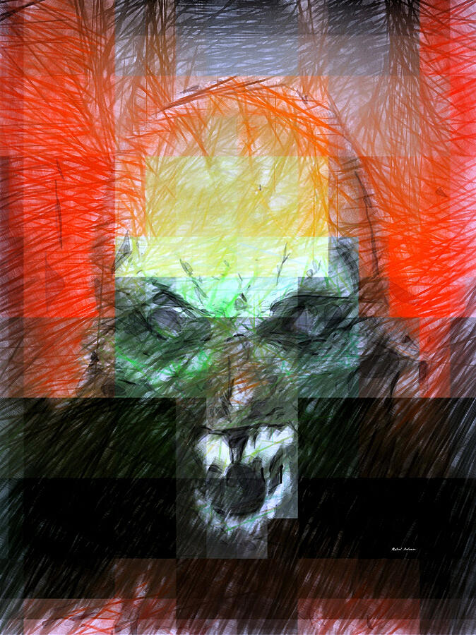 Halloween Mask #5 Digital Art by Rafael Salazar