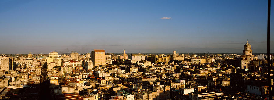 Architecture Photograph - High Angle View Of A City, Old Havana #5 by Panoramic Images
