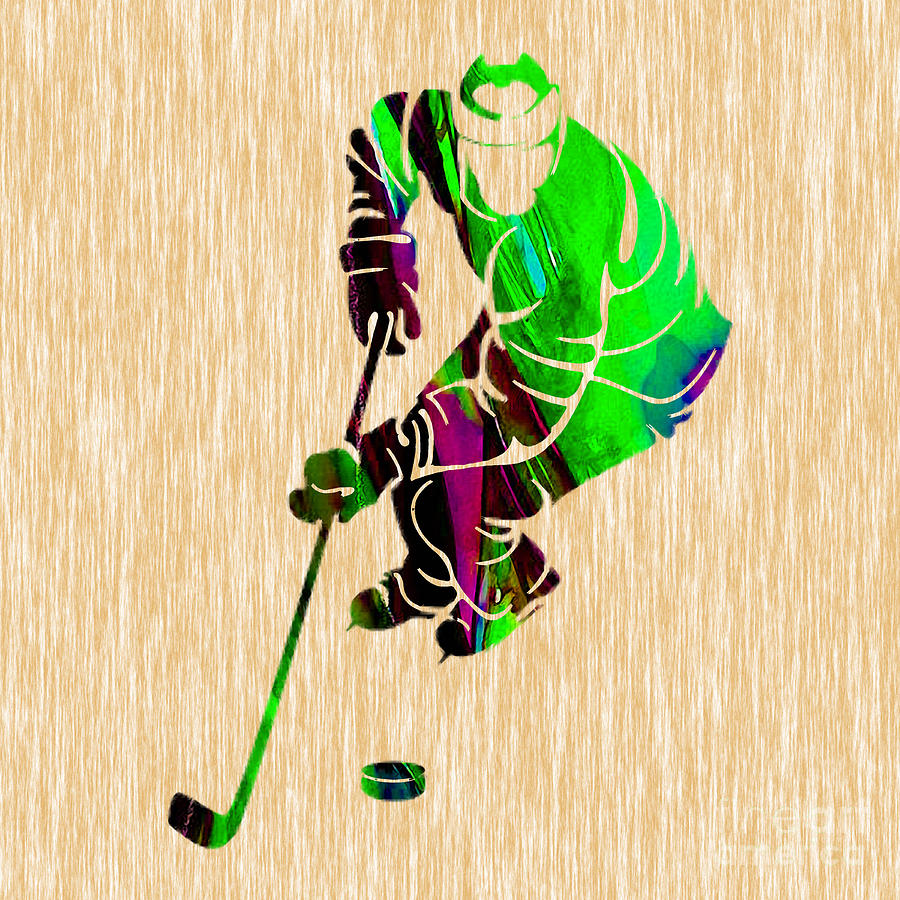 Hockey #5 Mixed Media by Marvin Blaine