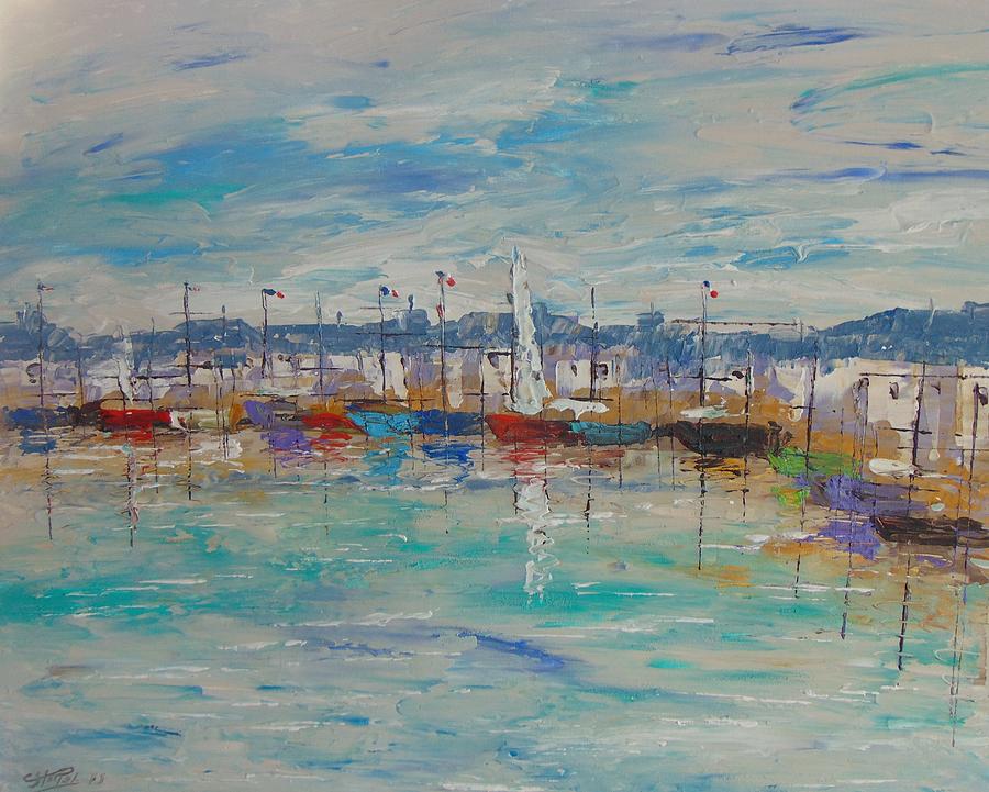 Honfleur Normandy #1 Painting by Frederic Payet