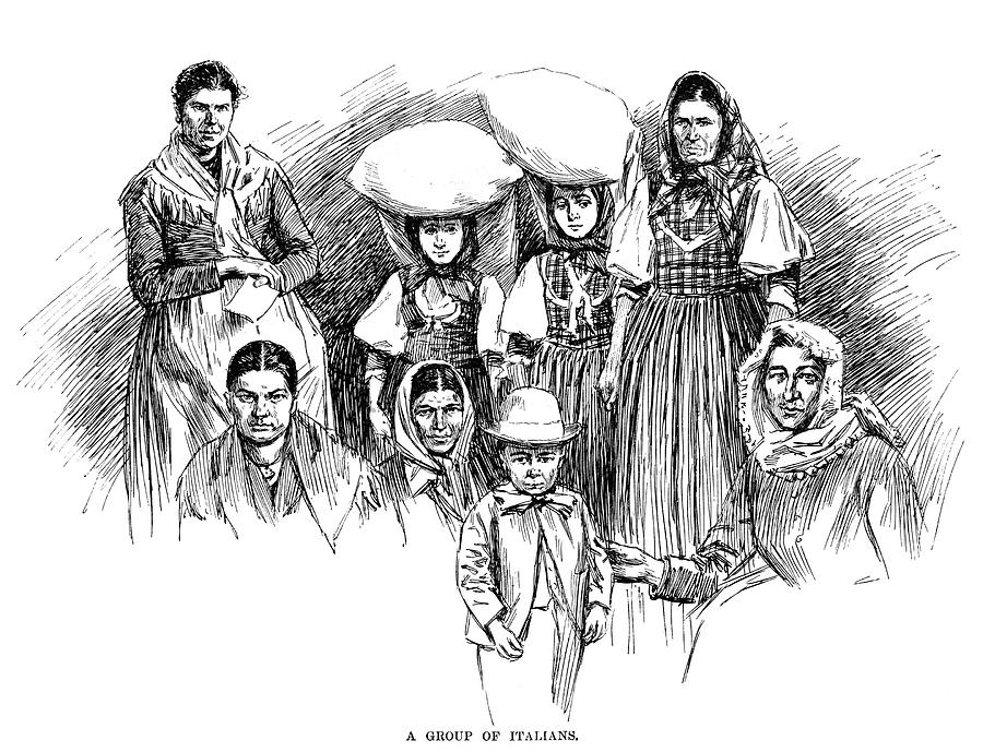 Immigrants, 1891 Drawing by Granger Fine Art America