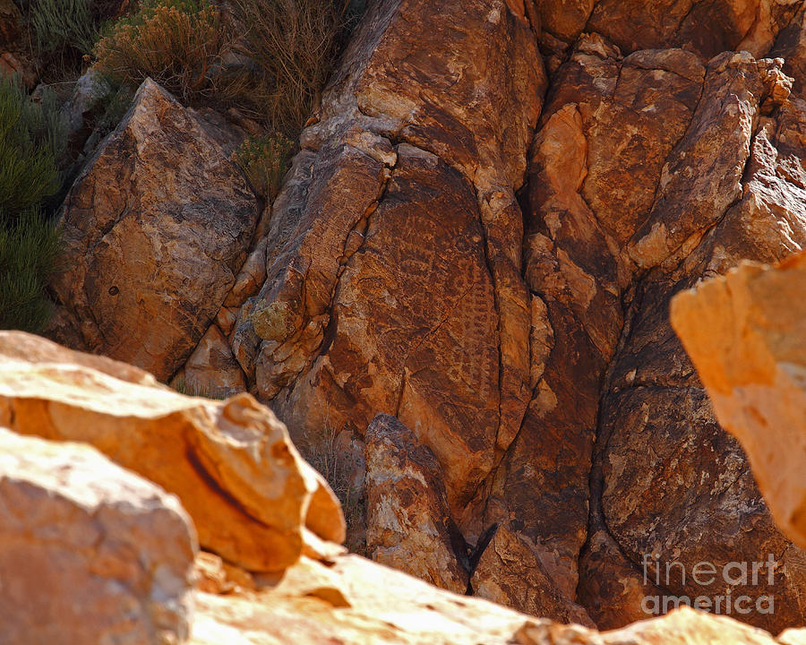 Indian Petroglyphs at Parowan Gap Utah #5 Photograph by Malcolm Howard