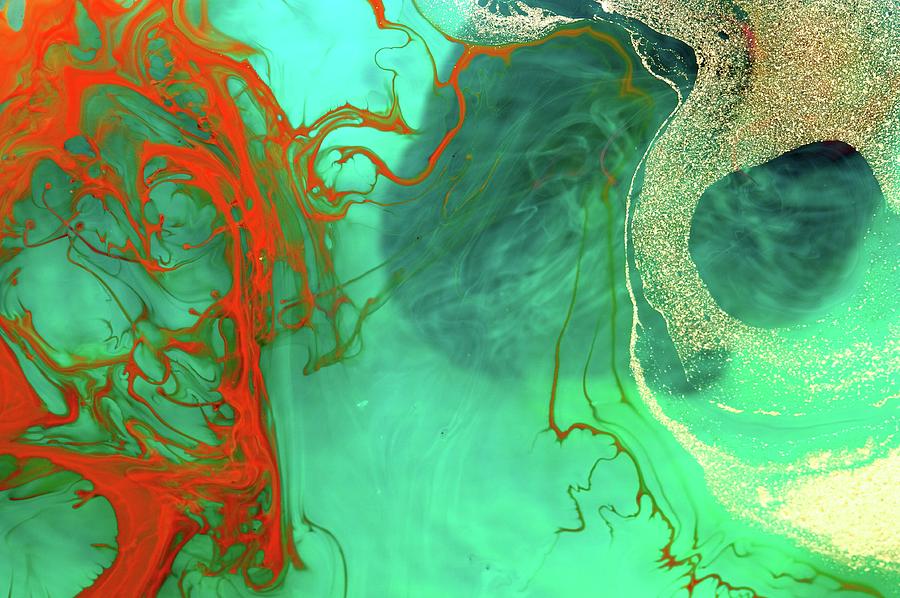 Ink Patterns In Water #5 Photograph by Pery Burge/science Photo Library