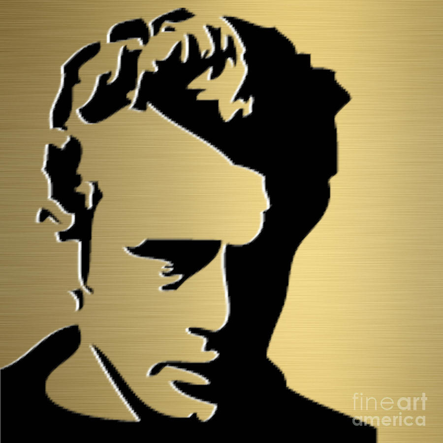 James Dean Gold Series #5 Mixed Media by Marvin Blaine