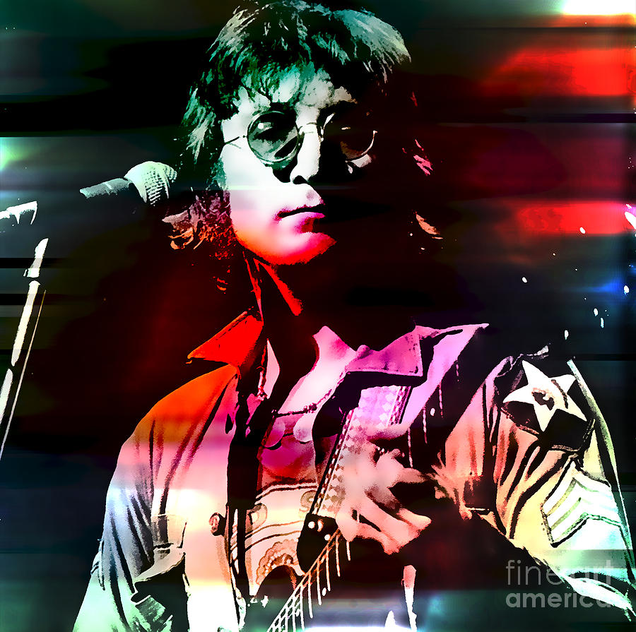 Rickenbacker Mixed Media - John Lennon #5 by Marvin Blaine