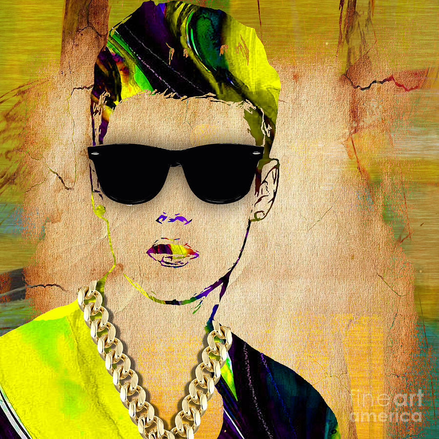 Justin Bieber Mixed Media - Justin Bieber Collection #5 by Marvin Blaine