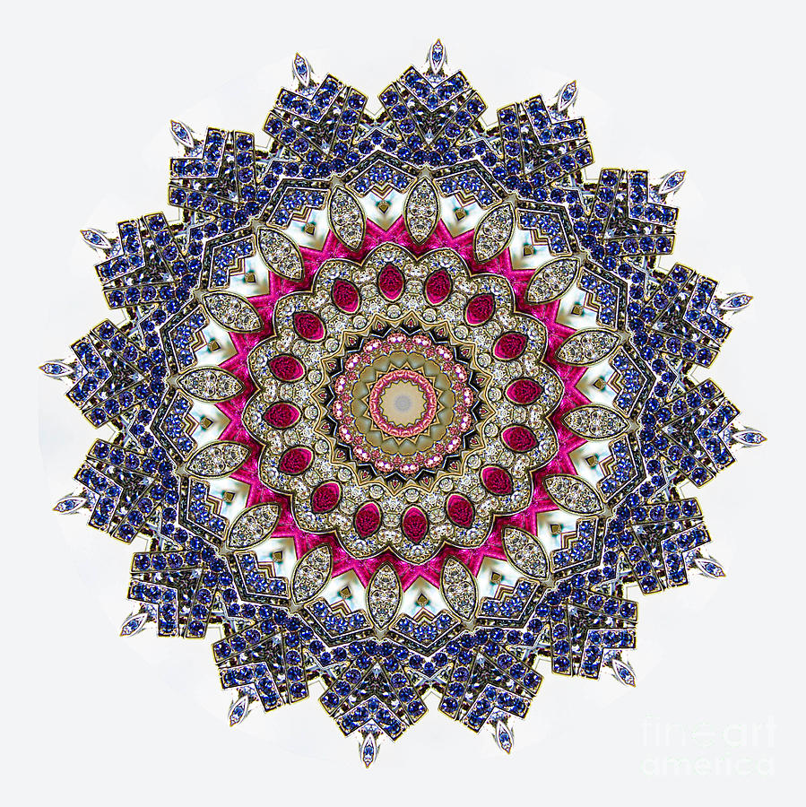 Abstract Photograph - Kaleidoscope Colorful Jeweled Rhinestones #5 by Amy Cicconi