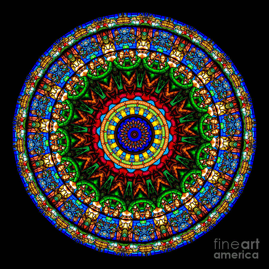 Kaleidoscope Stained Glass Window Series #5 Photograph by Amy Cicconi