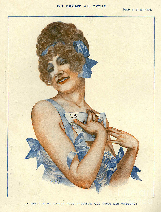1910s Drawing - La Vie Parisienne 1916 1910s France #5 by The Advertising Archives