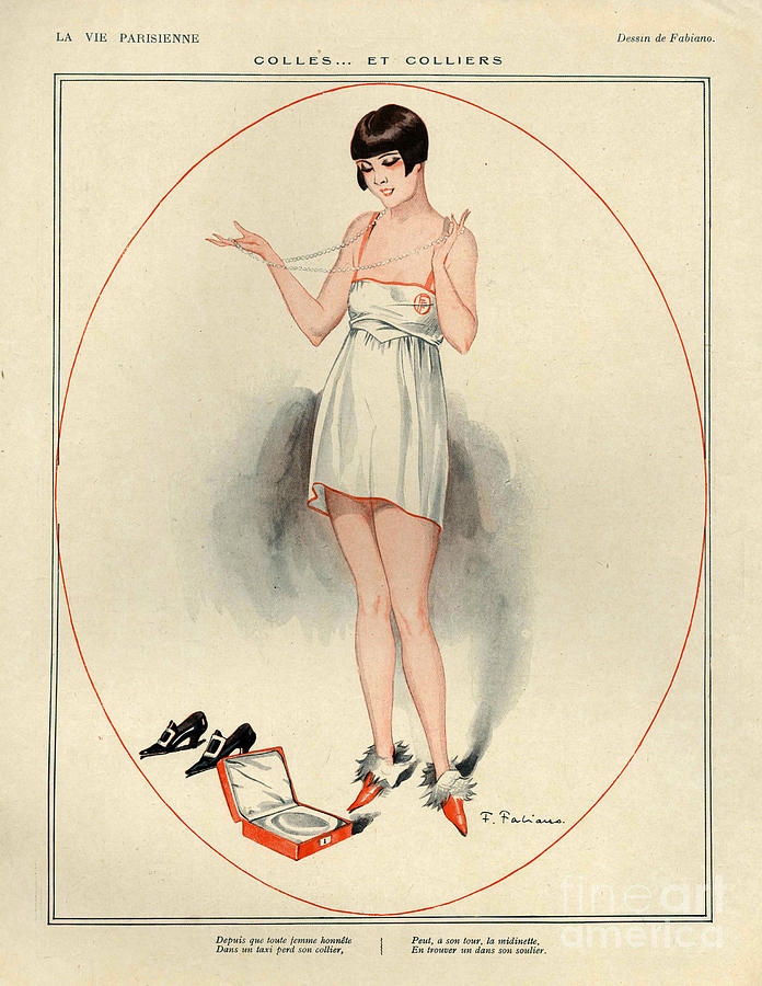 1924 La Vie Parisienne Premieres Fleurs France Travel Advertisement Poster Print 