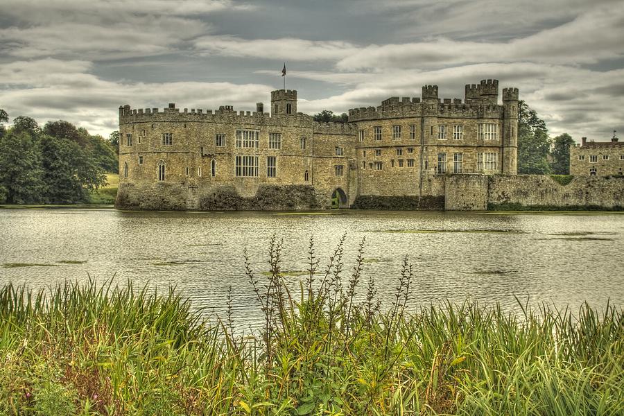 Geese Photograph - Leeds Castle Kent and mote #5 by David French