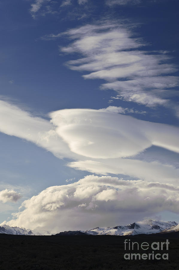 Lenticular Clouds Photograph by John Shaw