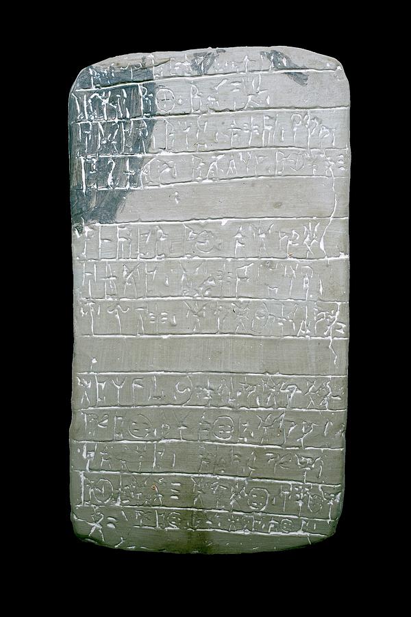 Winslow Homer Photograph - Linear B Tablet #5 by David Parker