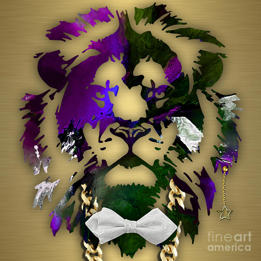 Lion Collection #5 Mixed Media by Marvin Blaine
