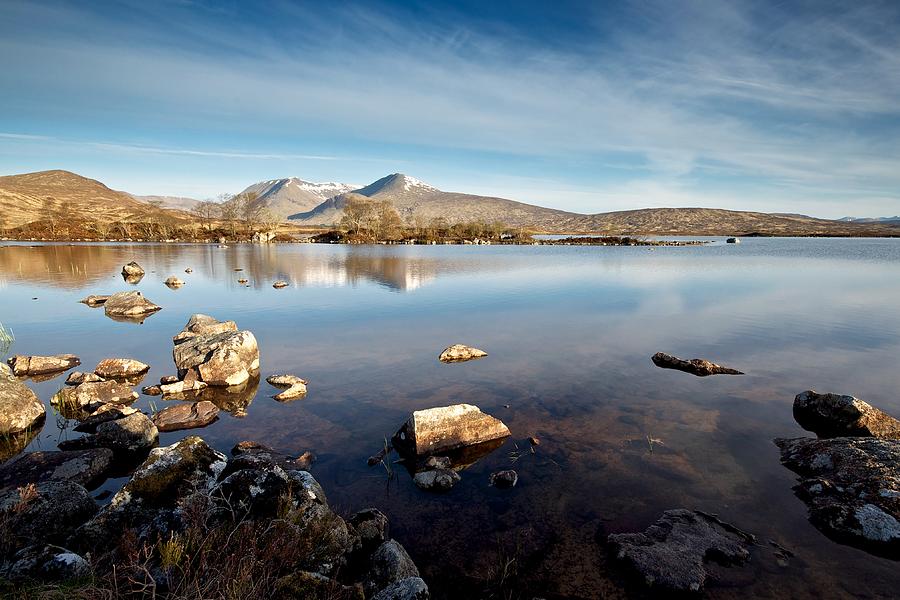 Summer Photograph - Lochan na h-Achlaise #5 by Stephen Taylor
