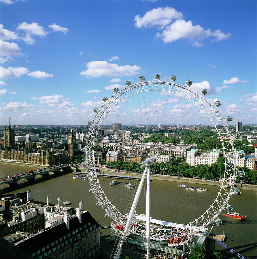 London Eye Photograph by Mark Thomas/science Photo Library