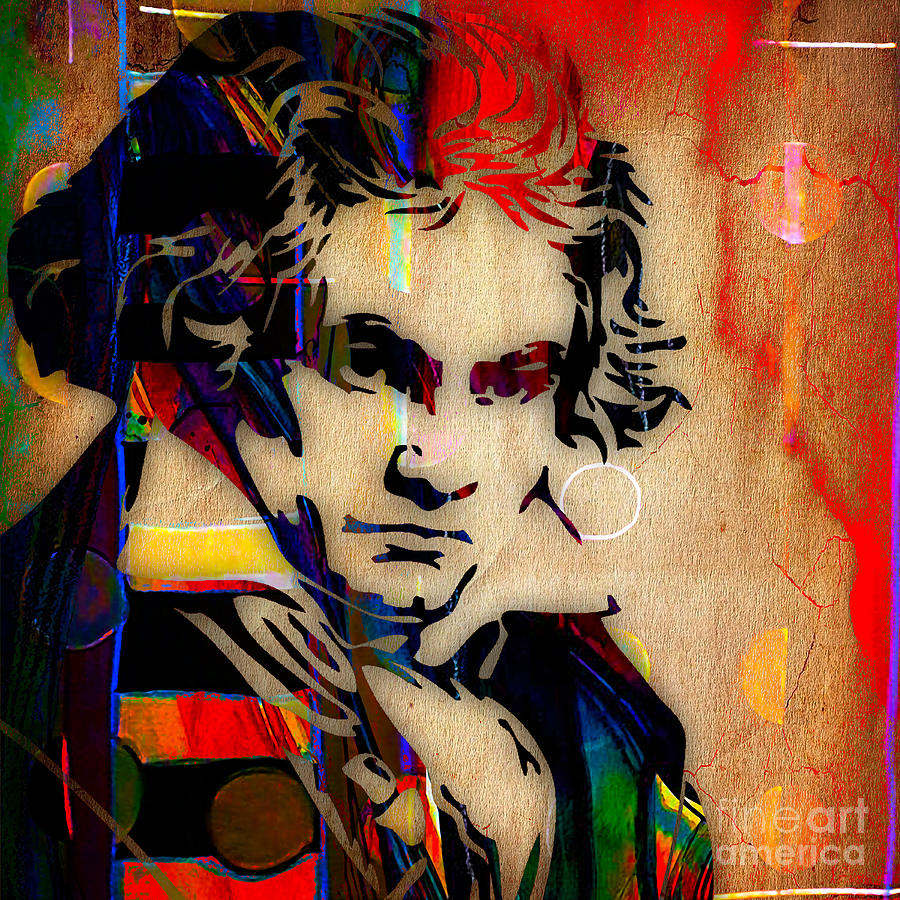 Ludwig Van Beethoven Collection #5 Mixed Media by Marvin Blaine