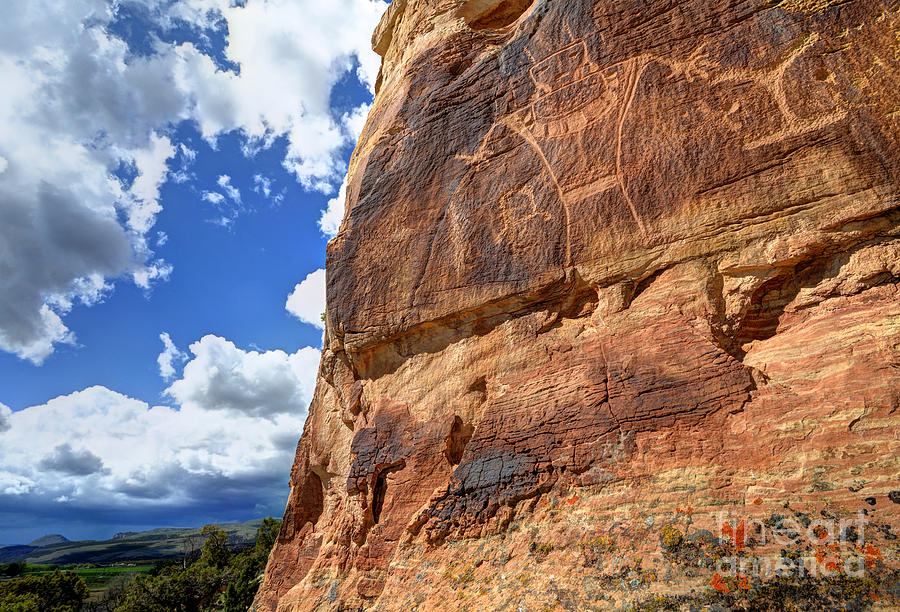 McConkie Ranch Petroglyph - Utah #5 Photograph by Gary Whitton