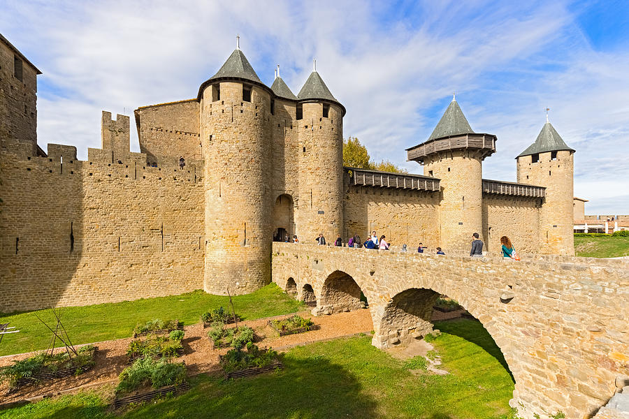 Medieval city of Carcassonne in France #6 Photograph by Marek Poplawski