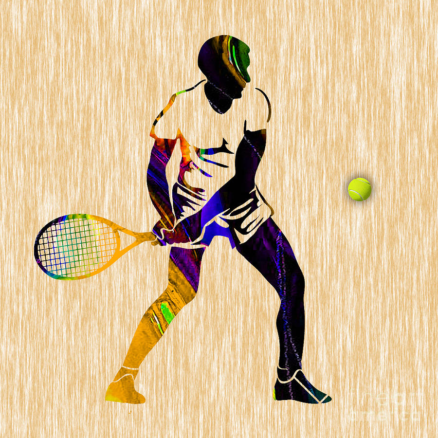 Mens Tennis #5 Mixed Media by Marvin Blaine