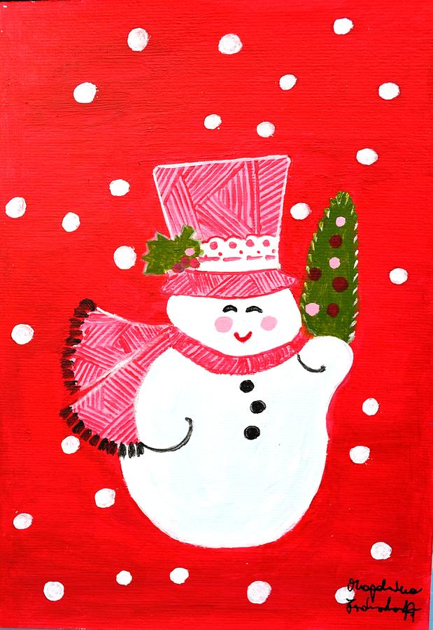 Merry Christmas #7 Painting by Magdalena Frohnsdorff