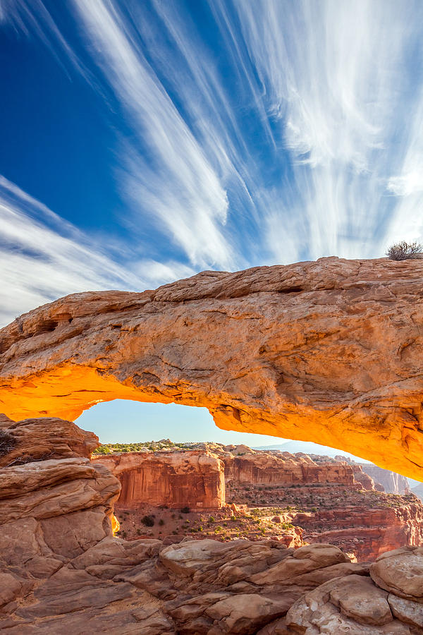 Nature Photograph - Mesa arch sunrise in Canyonlands National park #5 by Pierre Leclerc Photography