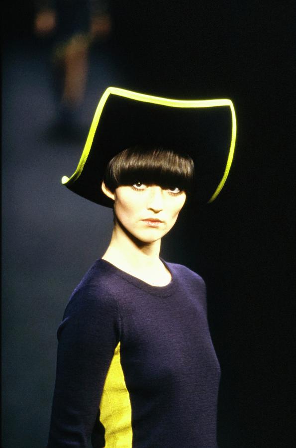 Model On A Runway For Anna Sui #5 Photograph by Guy Marineau