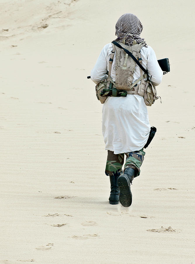 Muslim Rebel With Rifle #5 Photograph by Oleg Zabielin