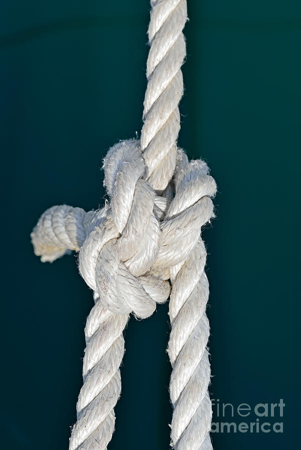 Rope Photograph - Nautical knots #2 by George Atsametakis