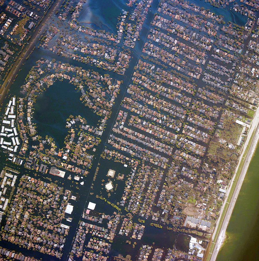 New Orleans After Hurricane Katrina #5 Photograph by Noaa/science Photo Library