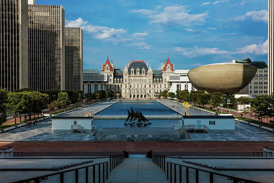 Architecture Photograph - New York, Albany, New York State Capitol #5 by Panoramic Images
