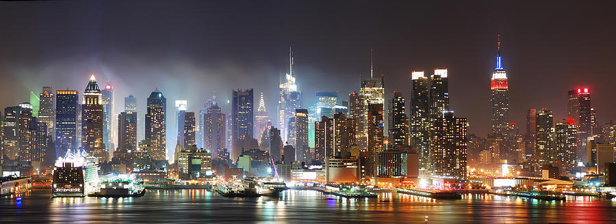 New York City Manhattan #5 Photograph by Songquan Deng