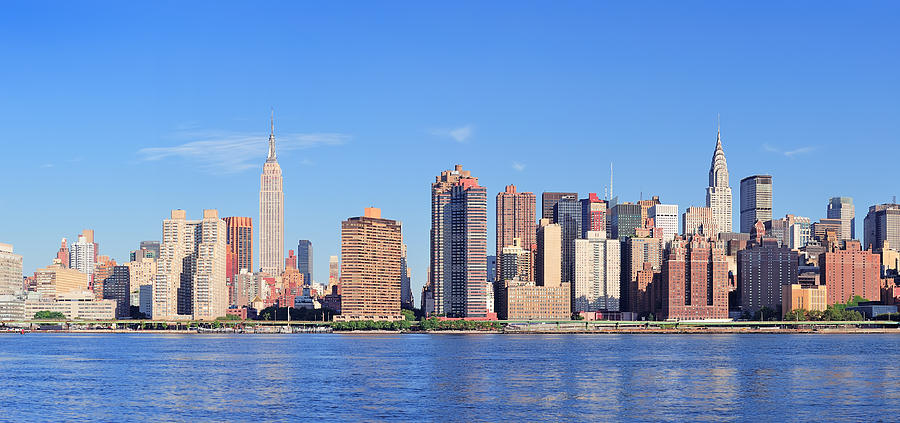 New York City panorama #5 Photograph by Songquan Deng